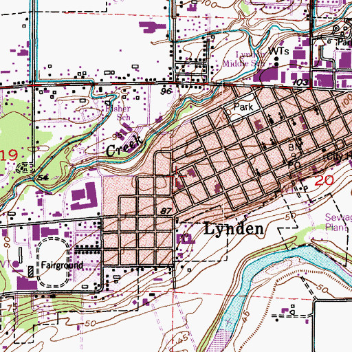 Topographic Map of Bethel Christian Reformed Church, WA