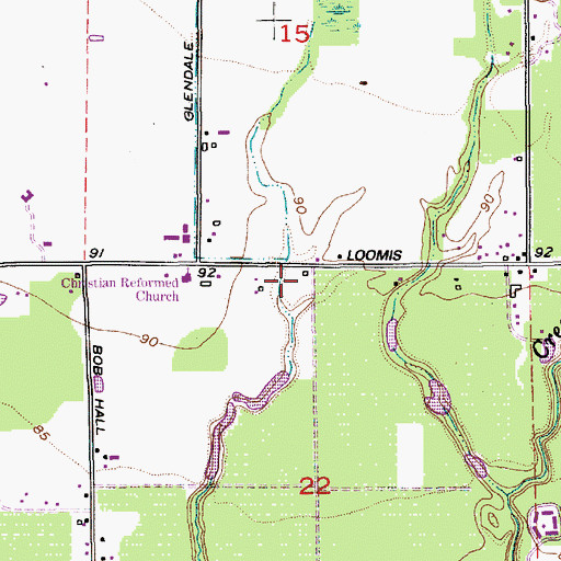 Topographic Map of Covenant Grace Reformed Church, WA