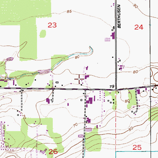 Topographic Map of Faith Community Church of Lynden, WA