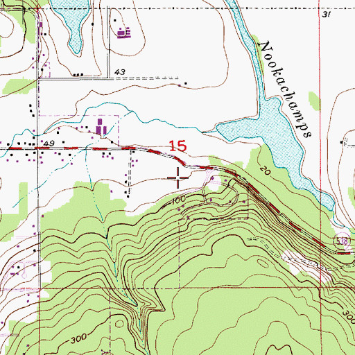 Topographic Map of Faith Community Fellowship Church, WA