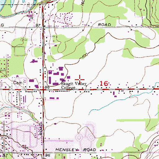 Topographic Map of Grace Christian Fellowship Church, WA