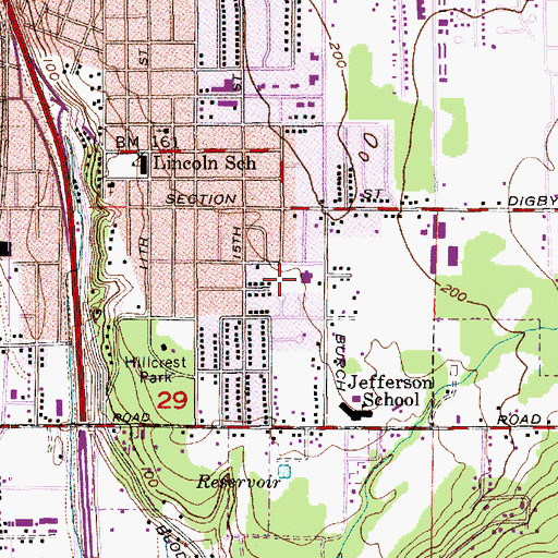 Topographic Map of The Church of Jesus Christ of Latter Day Saints, WA
