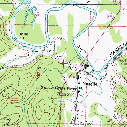 Topographic Map of Congregational United Church of Christ, WA