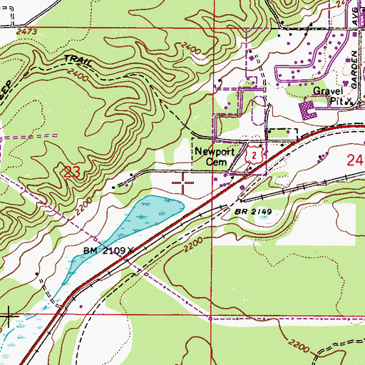 Topographic Map of American Lutheran Church, WA