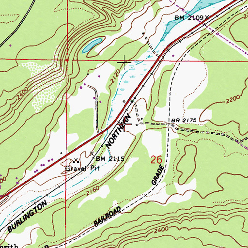 Topographic Map of Newport Southern Baptist Church, WA