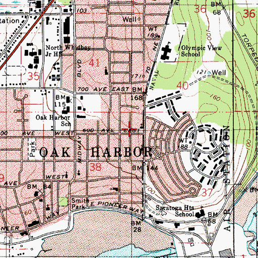 Topographic Map of Church on the Rock, WA