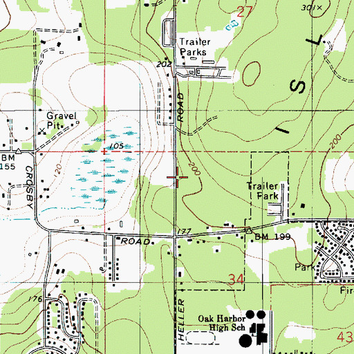 Topographic Map of Family Bible Church, WA