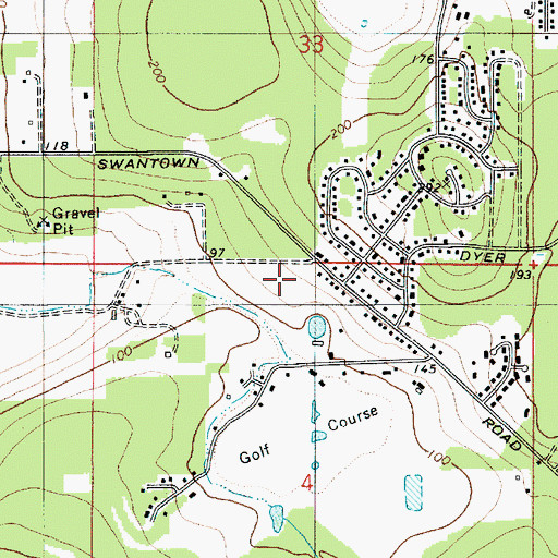 Topographic Map of Grace Evangelical Church, WA