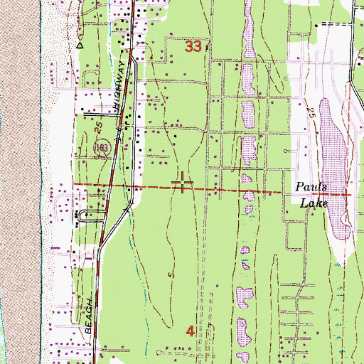 Topographic Map of New Hope Baptist Church, WA