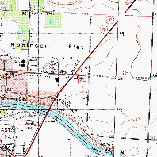 Topographic Map of The Church of Jesus Christ of Latter Day Saints, WA