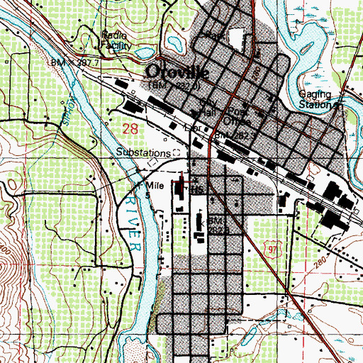 Topographic Map of Faith Lutheran Church, WA