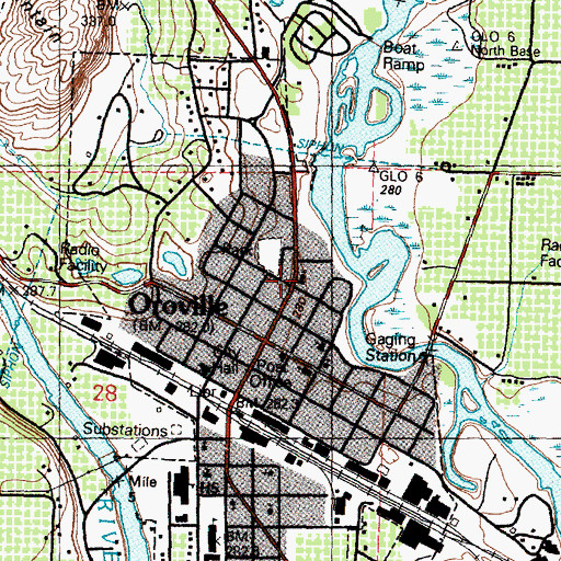 Topographic Map of Immaculate Conception Church, WA