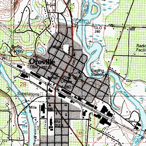 Topographic Map of Oroville Free Methodist Church, WA