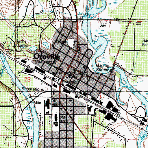 Topographic Map of Trinity Episcopal Church, WA