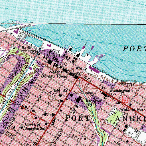 Topographic Map of Independent Bible Church Adminstration Center, WA