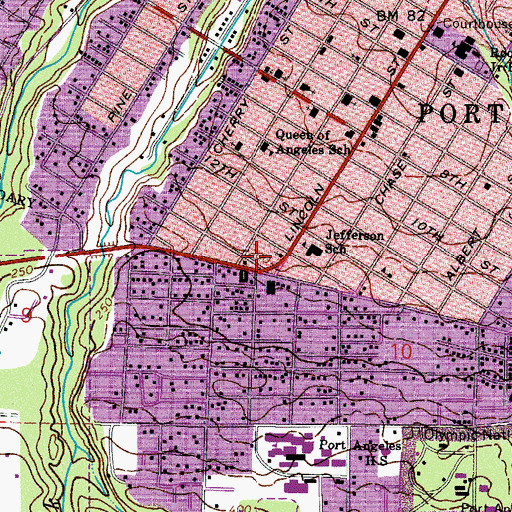 Topographic Map of Saint Matthew Lutheran Church, WA