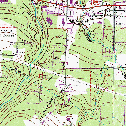 Topographic Map of The Church of Jesus Christ of Latter Day Saints, WA