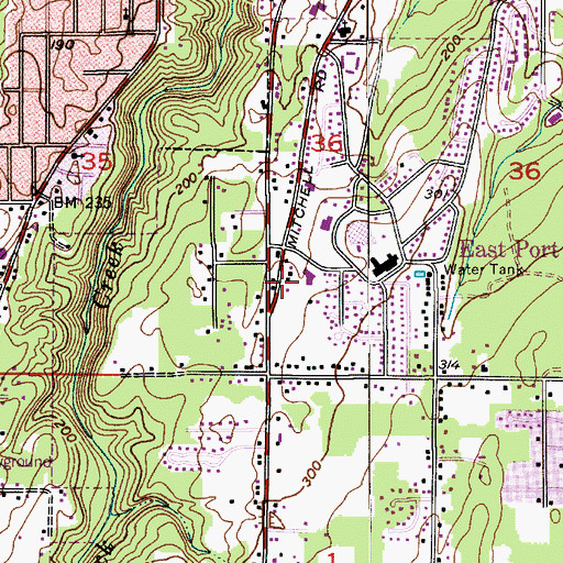 Topographic Map of Christian Life Center, WA
