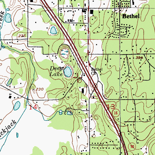 Topographic Map of Saint Bede's Episcopal Church, WA