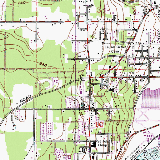 Topographic Map of Church of Christ, WA