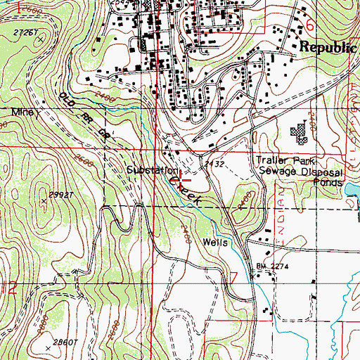 Topographic Map of The Church of Jesus Christ of Latter Day Saints, WA