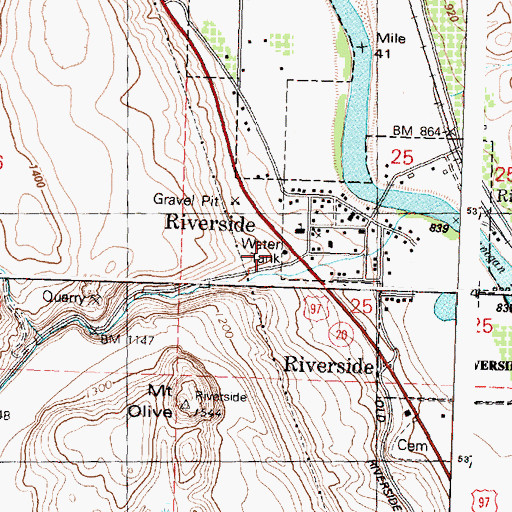 Topographic Map of Lighthouse Chapel Assembly God Church, WA