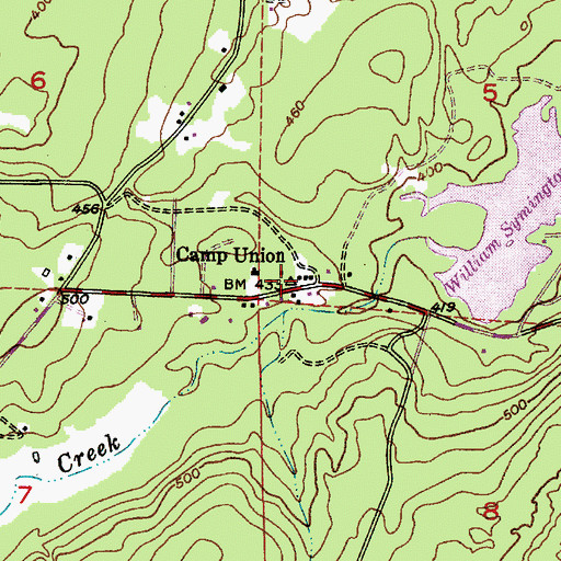 Topographic Map of Christian Worship Center, WA