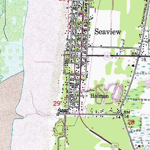 Topographic Map of Grace Family Fellowship Church, WA