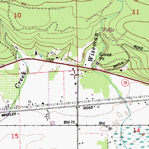 Topographic Map of Skagit Valley Church of God, WA