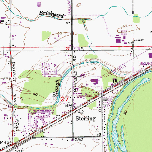 Topographic Map of Trinity United Presbyterian Church, WA
