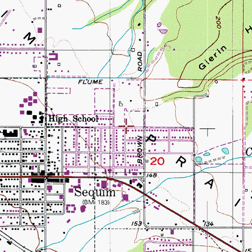 Topographic Map of Church of God Olympic View, WA