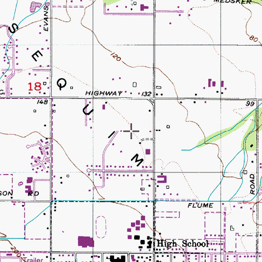 Topographic Map of Dungeness Valley Lutheran Church, WA