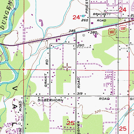 Topographic Map of Kingdom Hall of Jehovahs Witnesses, WA