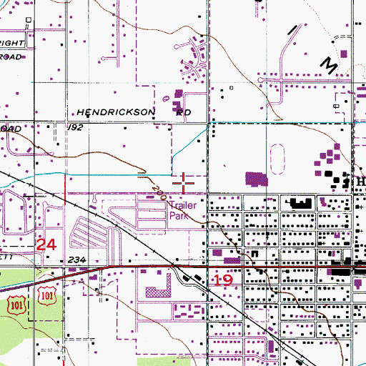 Topographic Map of Saint Luke's Episcopal Church, WA