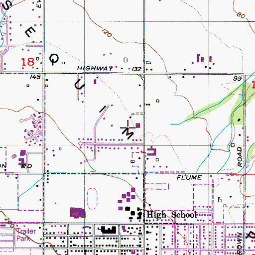 Topographic Map of Sequim Bible Church, WA