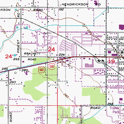 Topographic Map of The Church of Jesus Christ of Latter Day Saints, WA