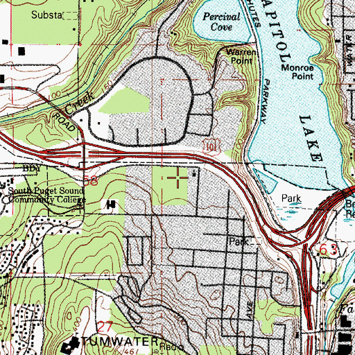 Topographic Map of Kingdom Hall of Jehovahs Witnesses, WA