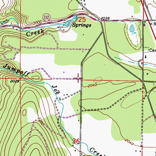 Topographic Map of Pinegrove Mennonite Church, WA