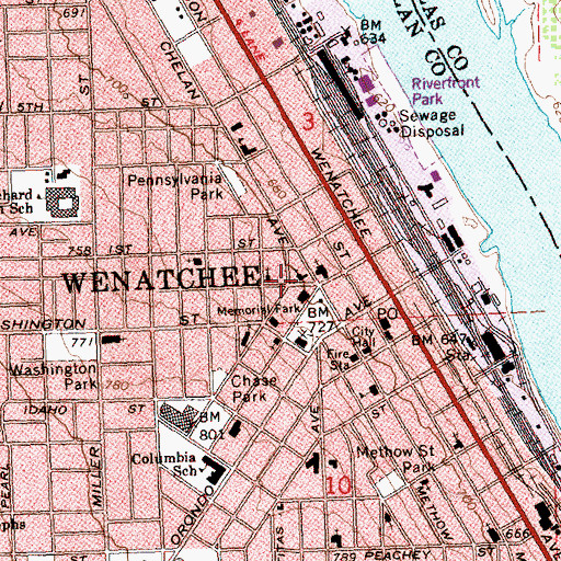 Topographic Map of Cornerstone Christian Church, WA