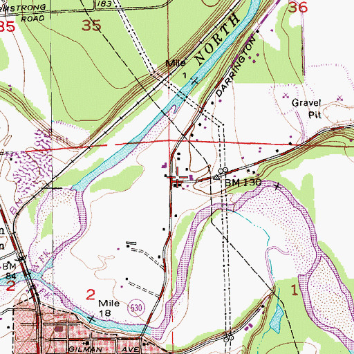 Topographic Map of The Church of Jesus Christ of Latter Day Saints, WA