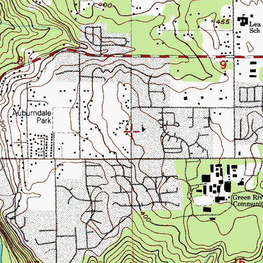 Topographic Map of Community of Christ, WA