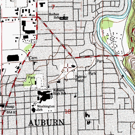 Topographic Map of The Church of Jesus Christ of Latter Day Saints, WA