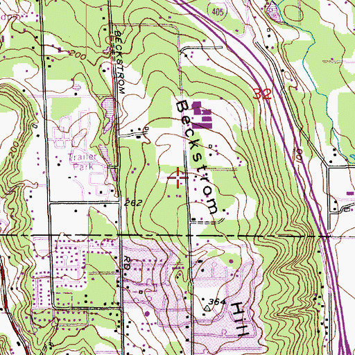 Topographic Map of Kingdom Hall of Jehovahs Witnesses, WA