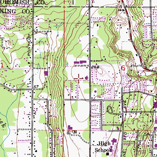 Topographic Map of The Church of Jesus Christ of Latter Day Saints, WA
