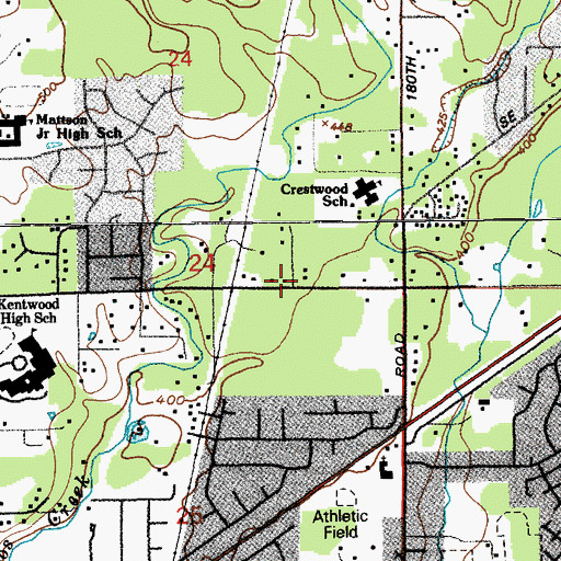 Topographic Map of Kingdom Hall of Jehovahs Witnesses, WA