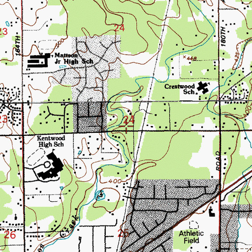 Topographic Map of Spirit and Truth Foursquare Church, WA