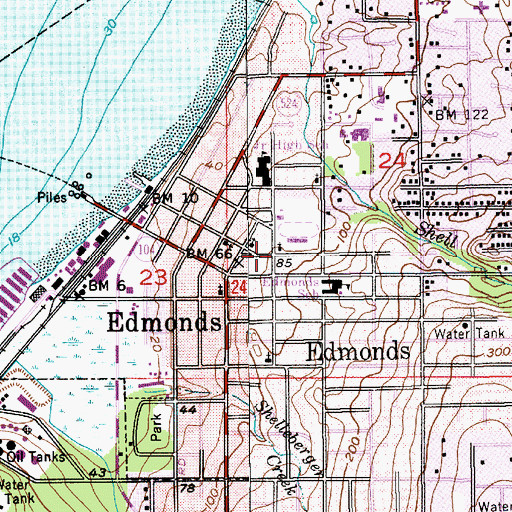 Topographic Map of Corpus Christi Chapel, WA