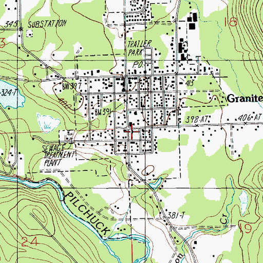 Topographic Map of Community Bible Church, WA