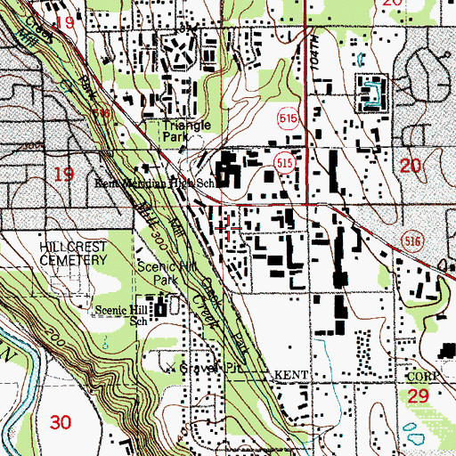 Topographic Map of Good News Evangelical Faith Church, WA