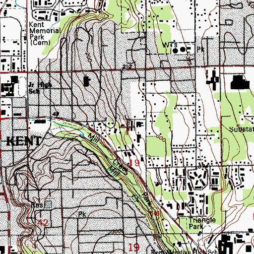Topographic Map of The Church of Jesus Christ of Latter Day Saints, WA